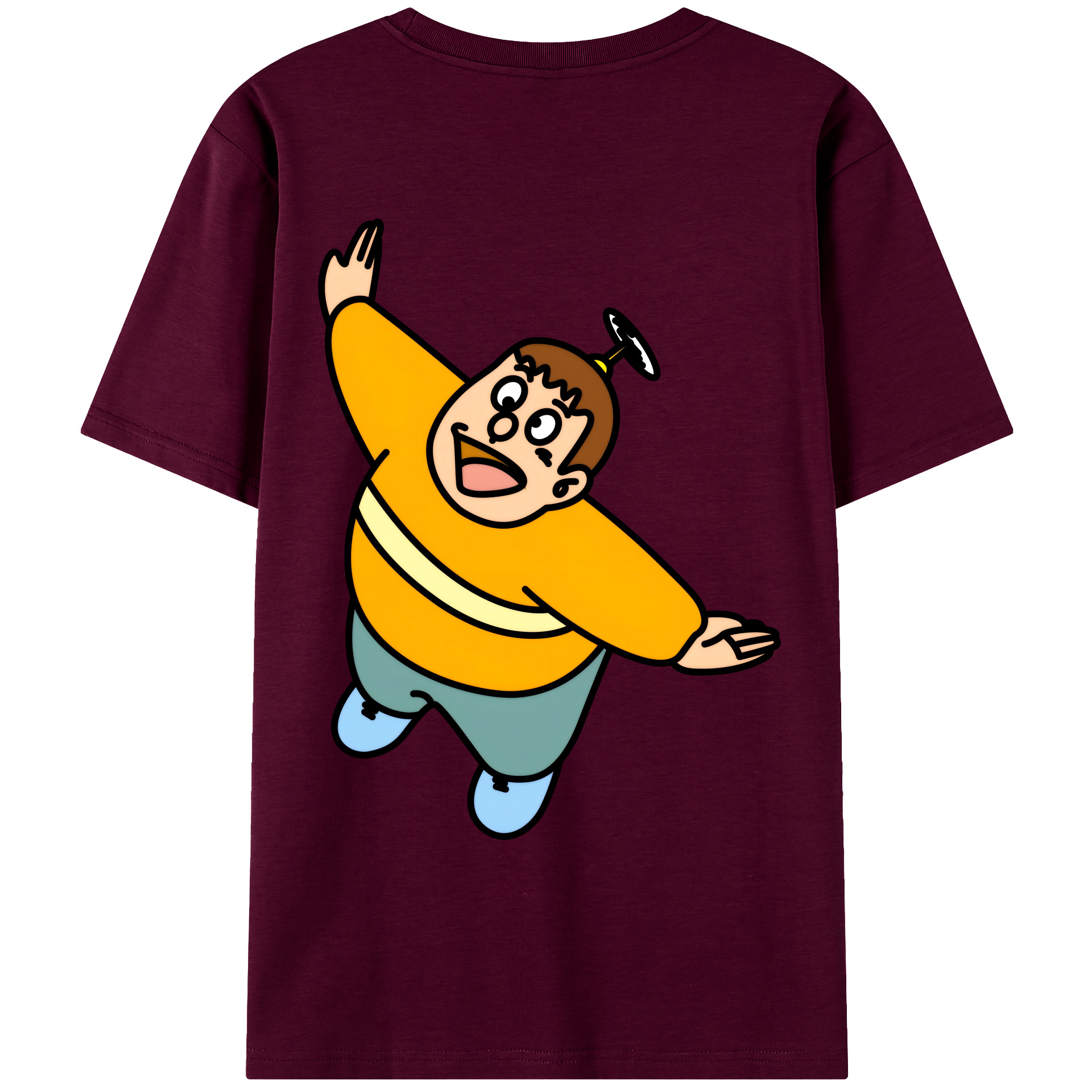 （画像用） ドラえもん 剛田武 Doraemon Gouta Takeshi レディース半袖Tシャツ(バックプリント)